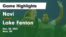 Novi  vs Lake Fenton  Game Highlights - Dec. 28, 2022