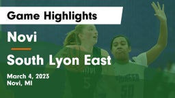 Novi  vs South Lyon East  Game Highlights - March 4, 2023