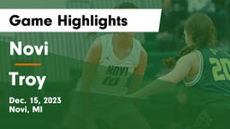 Novi  vs Troy  Game Highlights - Dec. 15, 2023