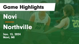 Novi  vs Northville  Game Highlights - Jan. 13, 2024
