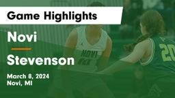 Novi  vs Stevenson  Game Highlights - March 8, 2024