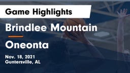 Brindlee Mountain  vs Oneonta  Game Highlights - Nov. 18, 2021