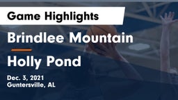 Brindlee Mountain  vs Holly Pond  Game Highlights - Dec. 3, 2021