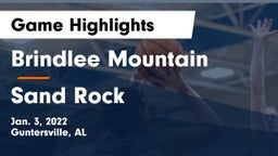 Brindlee Mountain  vs Sand Rock  Game Highlights - Jan. 3, 2022