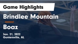 Brindlee Mountain  vs Boaz  Game Highlights - Jan. 21, 2022