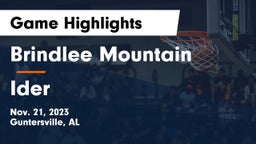 Brindlee Mountain  vs Ider  Game Highlights - Nov. 21, 2023