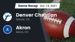 Recap: Denver Christian vs. Akron  2021