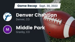 Recap: Denver Christian vs. Middle Park  2022