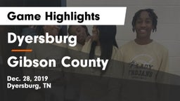 Dyersburg  vs Gibson County  Game Highlights - Dec. 28, 2019