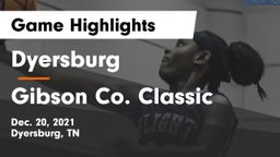 Dyersburg  vs Gibson Co. Classic Game Highlights - Dec. 20, 2021