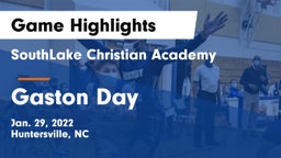 SouthLake Christian Academy vs Gaston Day Game Highlights - Jan. 29, 2022