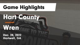 Hart County  vs Wren  Game Highlights - Dec. 28, 2022