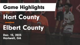 Hart County  vs Elbert County  Game Highlights - Dec. 15, 2023