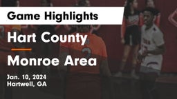 Hart County  vs Monroe Area  Game Highlights - Jan. 10, 2024