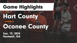 Hart County  vs Oconee County  Game Highlights - Jan. 19, 2024