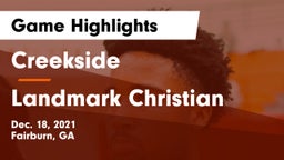 Creekside  vs Landmark Christian  Game Highlights - Dec. 18, 2021