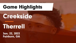 Creekside  vs Therrell  Game Highlights - Jan. 22, 2022