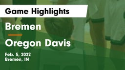 Bremen  vs Oregon Davis Game Highlights - Feb. 5, 2022