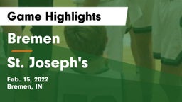 Bremen  vs St. Joseph's  Game Highlights - Feb. 15, 2022
