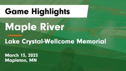 Maple River  vs Lake Crystal-Wellcome Memorial  Game Highlights - March 13, 2023