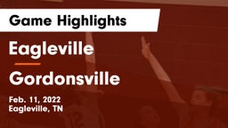 Eagleville  vs Gordonsville  Game Highlights - Feb. 11, 2022