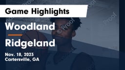 Woodland  vs Ridgeland  Game Highlights - Nov. 18, 2023