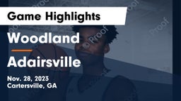 Woodland  vs Adairsville  Game Highlights - Nov. 28, 2023