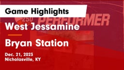 West Jessamine  vs Bryan Station Game Highlights - Dec. 21, 2023