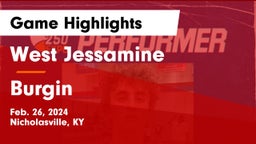 West Jessamine  vs Burgin  Game Highlights - Feb. 26, 2024