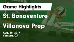St. Bonaventure  vs Villanova Prep Game Highlights - Aug. 20, 2019
