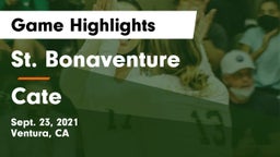 St. Bonaventure  vs Cate  Game Highlights - Sept. 23, 2021