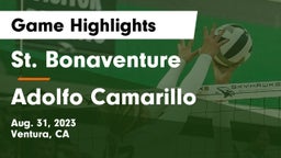 St. Bonaventure  vs Adolfo Camarillo  Game Highlights - Aug. 31, 2023