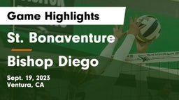 St. Bonaventure  vs Bishop Diego Game Highlights - Sept. 19, 2023