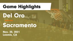 Del Oro  vs Sacramento  Game Highlights - Nov. 20, 2021