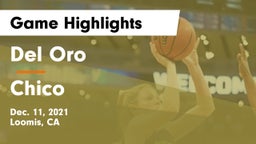 Del Oro  vs Chico  Game Highlights - Dec. 11, 2021