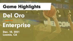 Del Oro  vs Enterprise  Game Highlights - Dec. 10, 2021