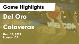 Del Oro  vs Calaveras  Game Highlights - Dec. 17, 2021