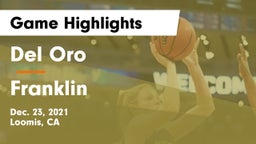 Del Oro  vs Franklin  Game Highlights - Dec. 23, 2021