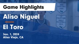 Aliso Niguel  vs El Toro   Game Highlights - Jan. 1, 2024
