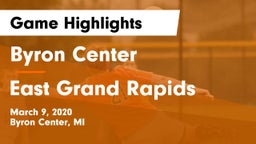 Byron Center  vs East Grand Rapids  Game Highlights - March 9, 2020