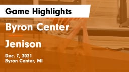 Byron Center  vs Jenison   Game Highlights - Dec. 7, 2021