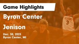 Byron Center  vs Jenison   Game Highlights - Dec. 30, 2023