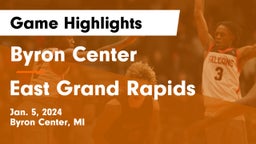 Byron Center  vs East Grand Rapids  Game Highlights - Jan. 5, 2024