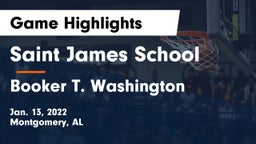 Saint James School vs Booker T. Washington  Game Highlights - Jan. 13, 2022