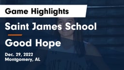 Saint James School vs Good Hope  Game Highlights - Dec. 29, 2022