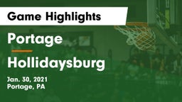 Portage  vs Hollidaysburg  Game Highlights - Jan. 30, 2021