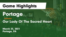 Portage  vs Our Lady Of The Sacred Heart Game Highlights - March 23, 2021