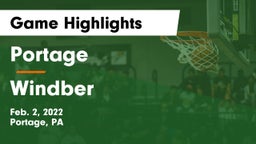 Portage  vs Windber Game Highlights - Feb. 2, 2022