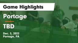 Portage  vs TBD Game Highlights - Dec. 3, 2022