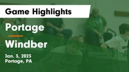 Portage  vs Windber  Game Highlights - Jan. 3, 2023